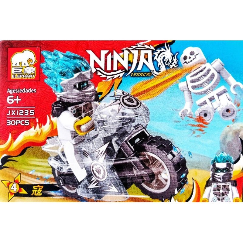 Jual Mainan Balok Brick Ninja Motor Gp Gold Emas Shopee