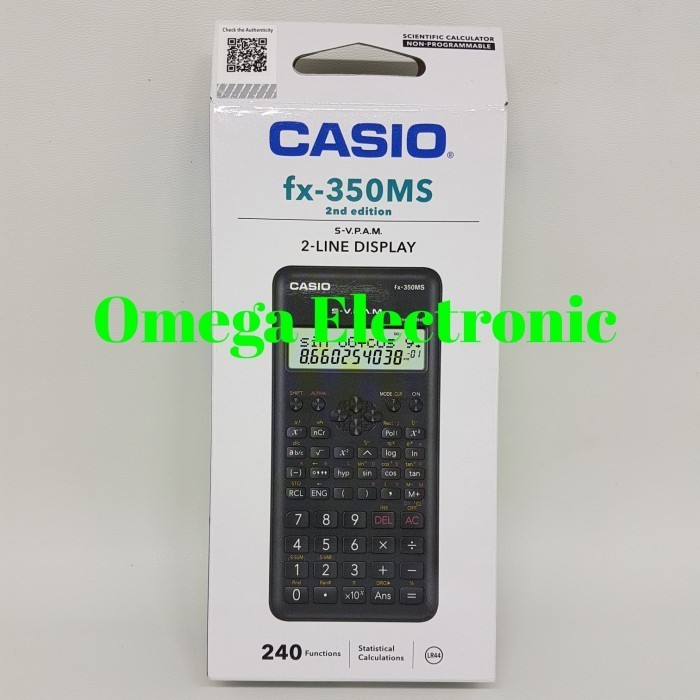 Jual Casio Fx 350Ms Scientific Kalkulator Sekolah Calculator Kuliah