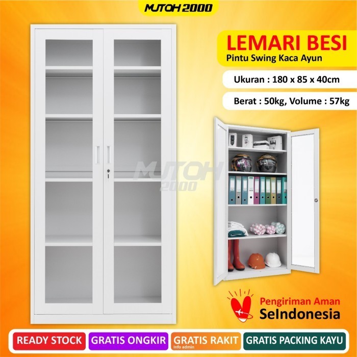 Jual Lemari Arsip Lemari Besi Filling Cabinet Pintu Swing Kaca Ayun Lg