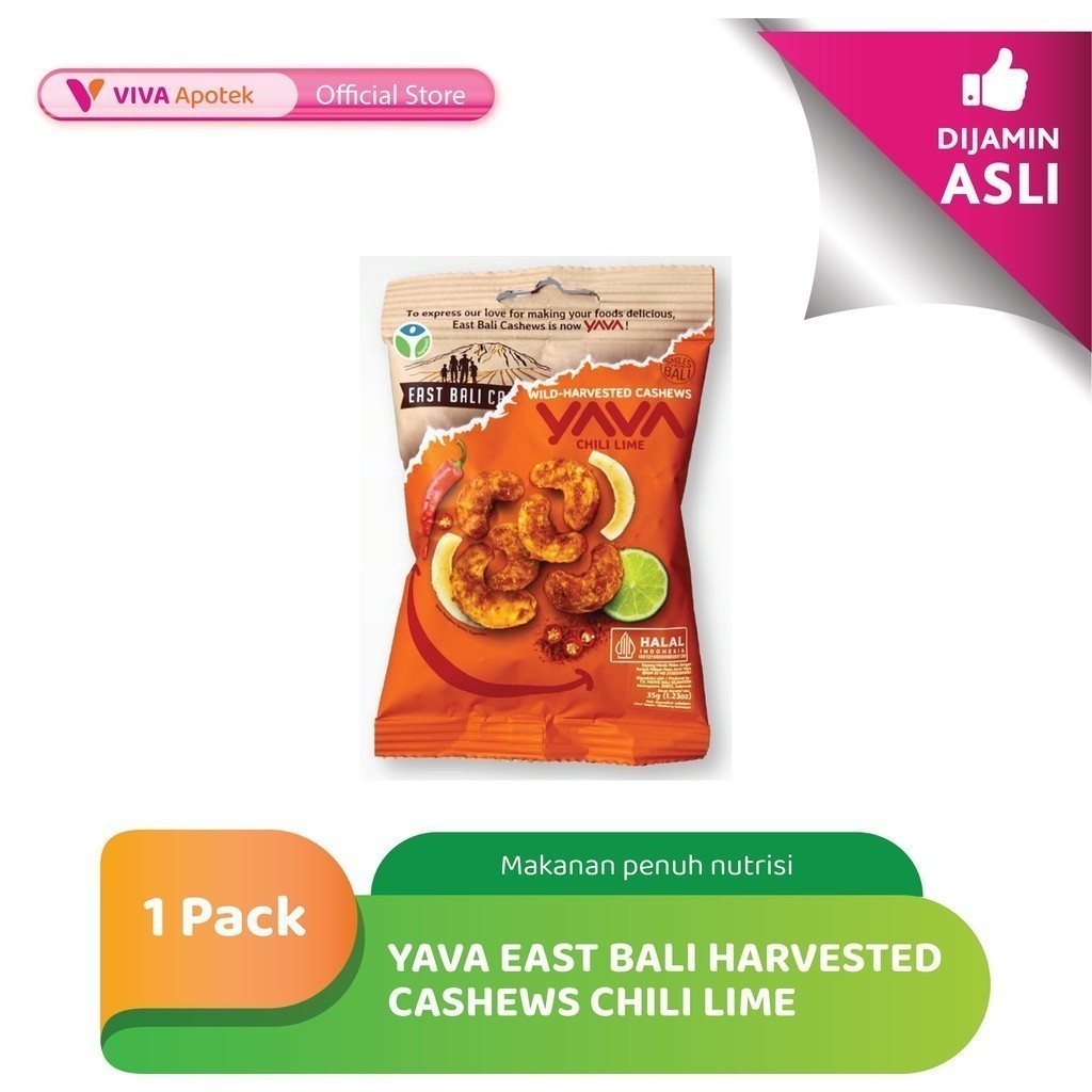 Jual Yava East Bali Harvested Cashews Chili Lime Gram Pack