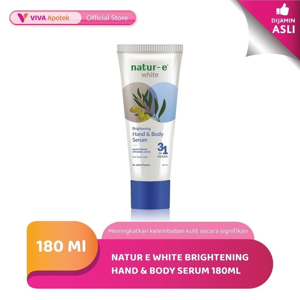 Jual Natur E White Brightening Hand Body Serum Mencerahkan Kulit 180