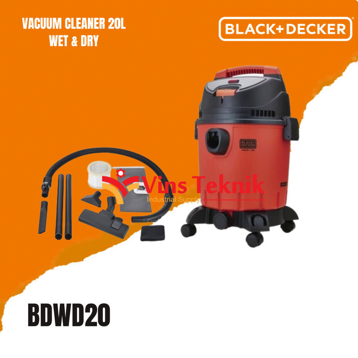 Jual Mesin Vacuum Cleaner 20L Penyedot Debu Black Decker Bdwd20 Wet