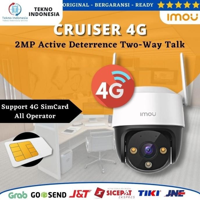 Jual IMOU Cruiser 4G SIM Card IP Camera 2MP IPC S21FTP 1080P Outdoor