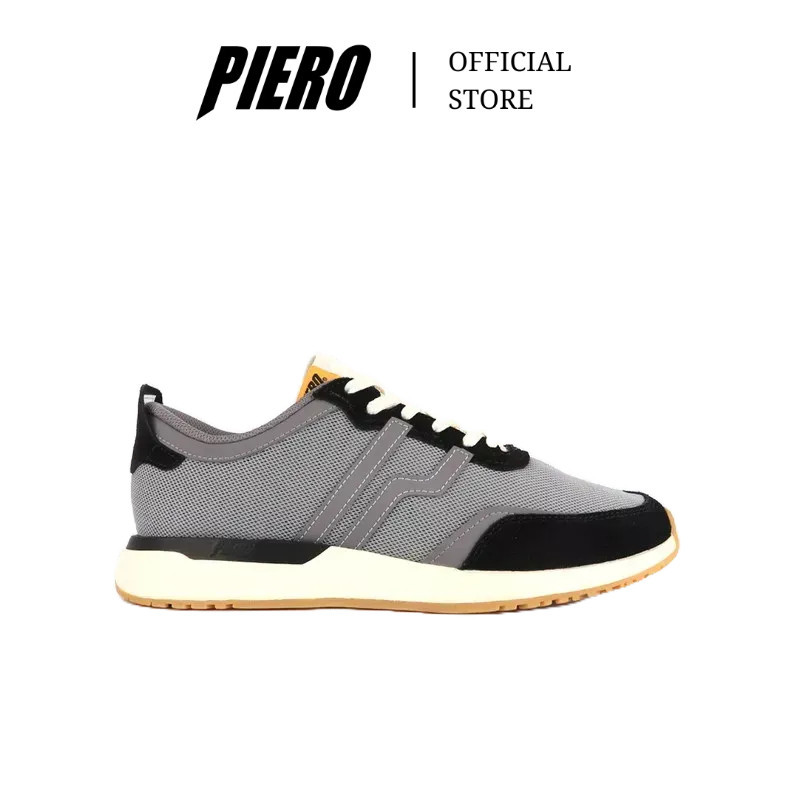 Jual Piero Sepatu Sneakers Pria Rawedge Grey Black Off White P