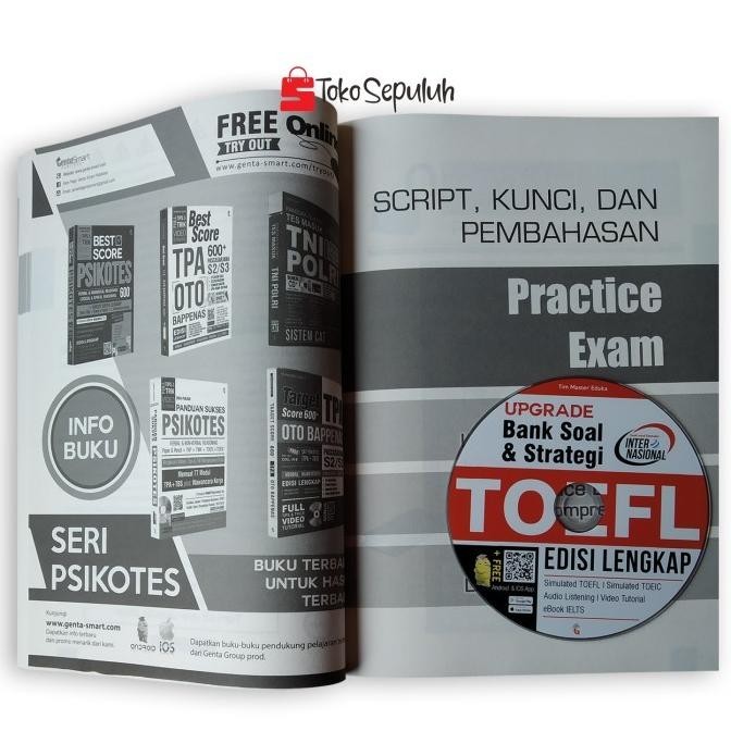 Jual Buku Tes Toefl Toeic Upgrade Bank Soal Strategi Toefl Ed