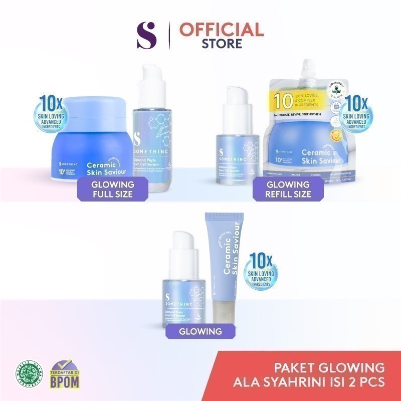 Jual Somethinc Pcs Paket Glowing Ala Syahrini Ceramic Skin