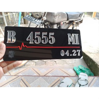 Jual Aw Plat Nomor Motor Krom Premium Plat Nomor Timbul Aklirik