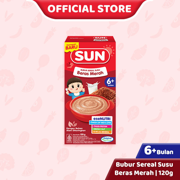 Jual SUN Bubur Sereal Susu Beras Merah 120 G Box X 1 Pcs Shopee Indonesia