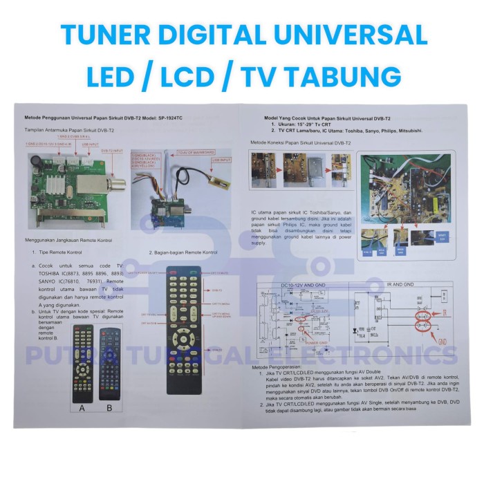 Jual Tuner Tv Digital Led Lcd Tv Tabung Universal C Shopee Indonesia