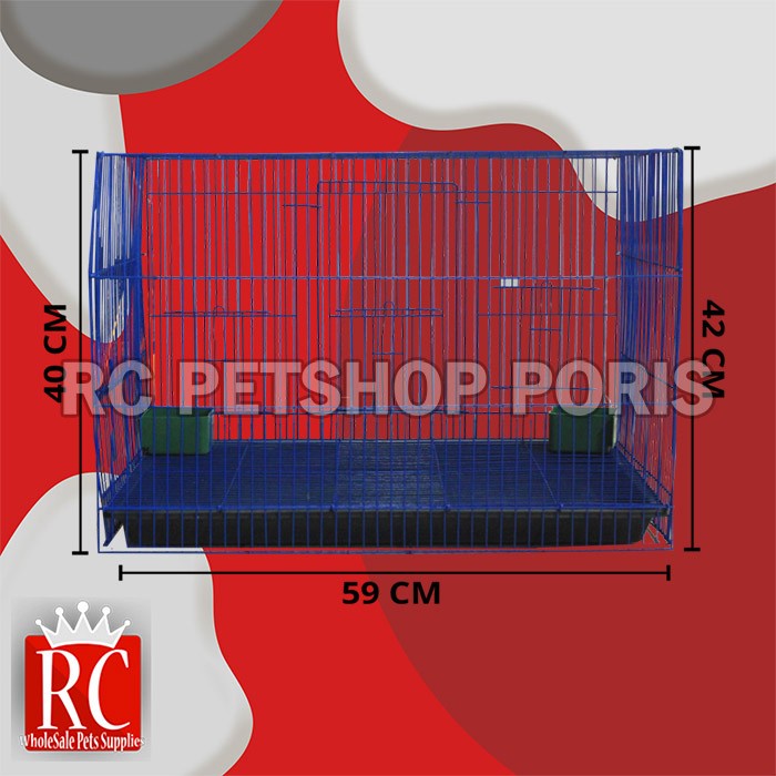 Jual Kandang Hewan Kelinci Besi Lipat Premium Rabbit Cage Original