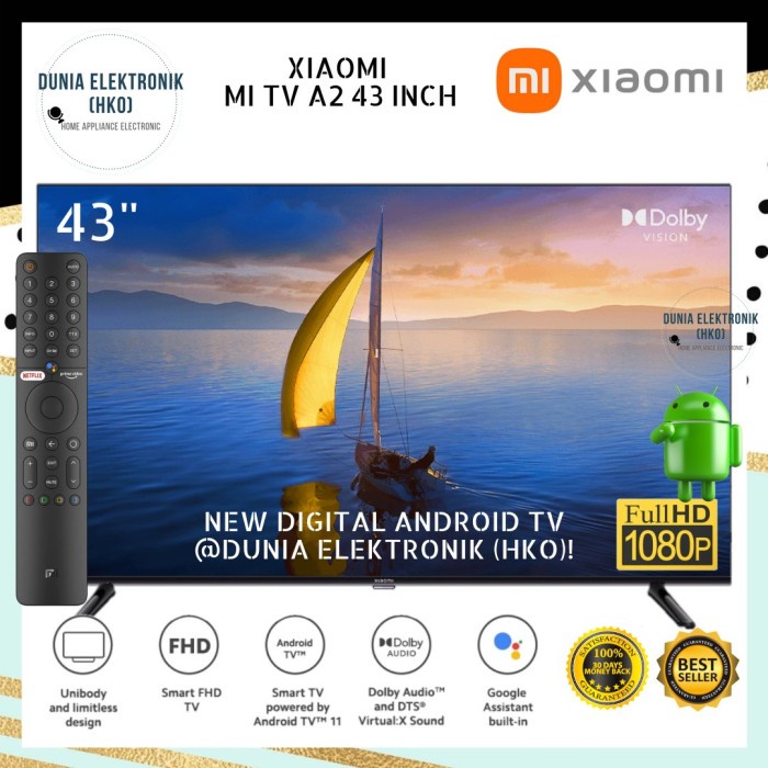 Jual Xiaomi Tv A Inch Smart Android Tv Fhd Bezel Less Smart Tv