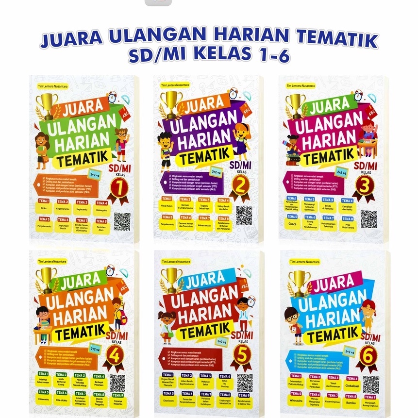 Jual Q52 Buku Sekolah Buku Tematik SD Kelas 1 2 3 4 5 6 Juara