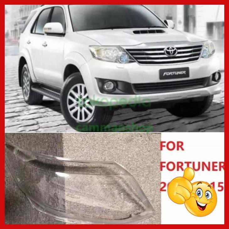 Jual MDT KACA MICA MIKA LAMPU DEPAN HEADLAMP TOYOTA FORTUNER 2012