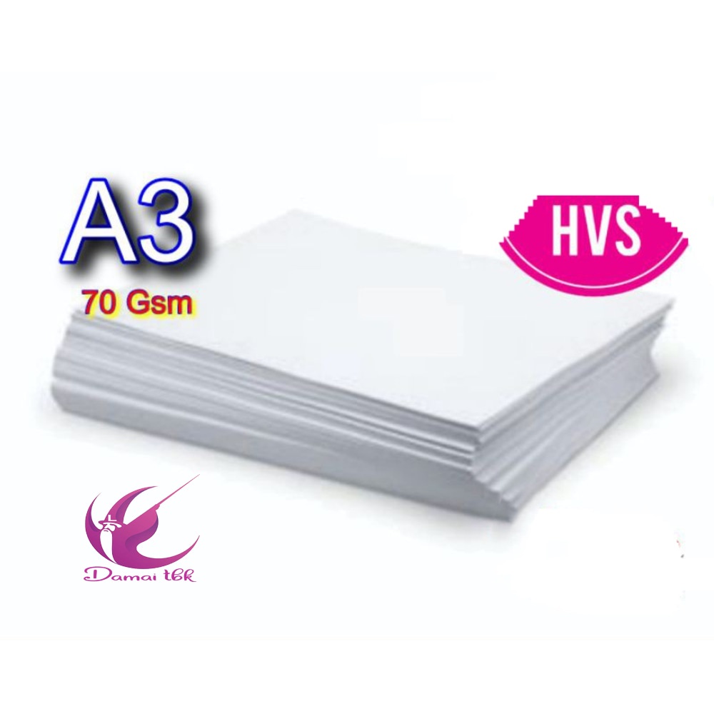 Jual Kertas HVS A3 Gramatur 70gsm Isi 100lbar Shopee Indonesia