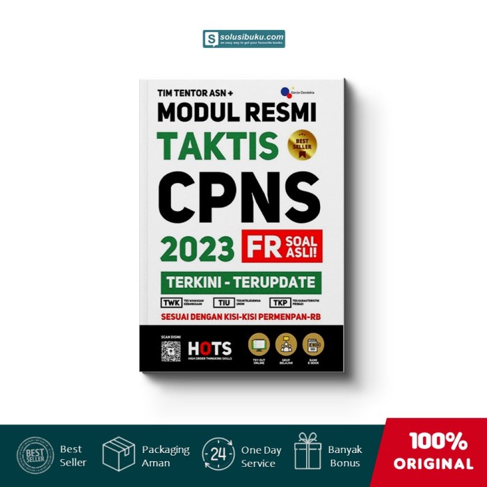 Jual Buku Modul Resmi Taktis Cpns Terkini Terupdate Garda