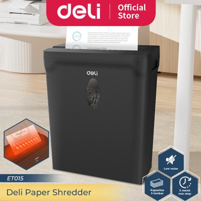 Jual Deli Mesin Penghancur Kertas Paper Shredder Lembar Menit