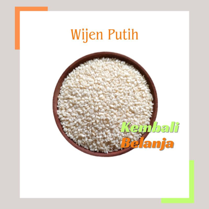 Jual Wijen Putih Kg Wijen Onde Onde Sesame Seed Shopee Indonesia