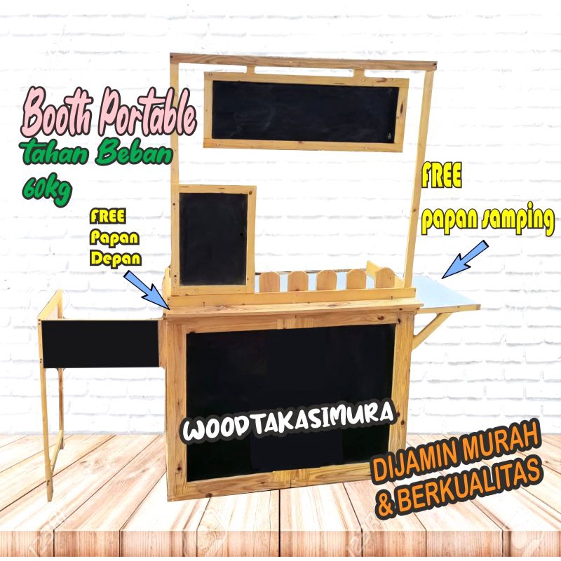 Jual Booth Portable Meja Lipat Event Desk Gerobak Lipat Gerobak