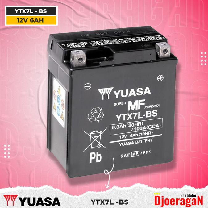 Jual Accu Yuasa Ytx L Bs Motor Vespa Lx Klx Aki Battery Kering