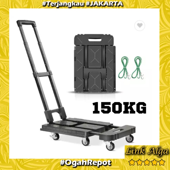 Jual Trolley 150 Kg Hand Truck Handtruck Troli Dorongan Lipat