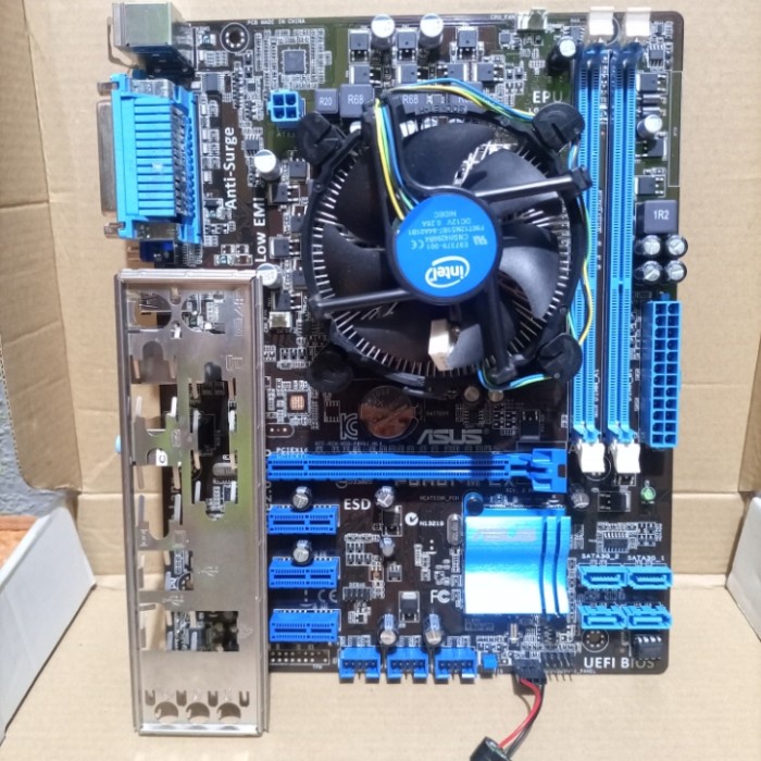 Jual Paketan Motherboard Mobo H61 Asus Gigabyte I3 2120 Plus Fan