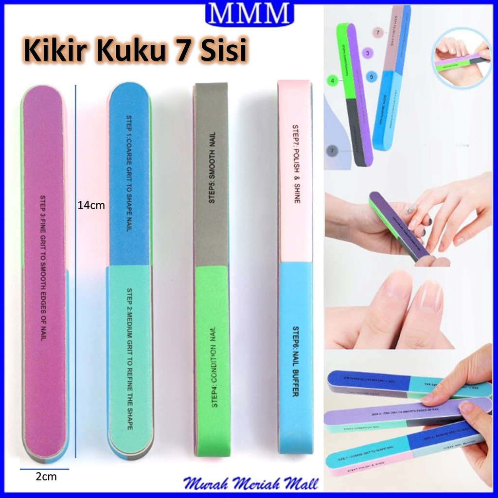 Jual MMM Nail Buffer 7 Steps Kikir Kuku 7 Sisi Alat Penghalus Kuku