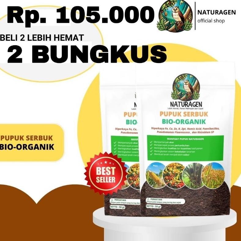 Jual Terbaru 2 Bungkus Bio Organik Naturagen HARGA HEMAT Bisa COD