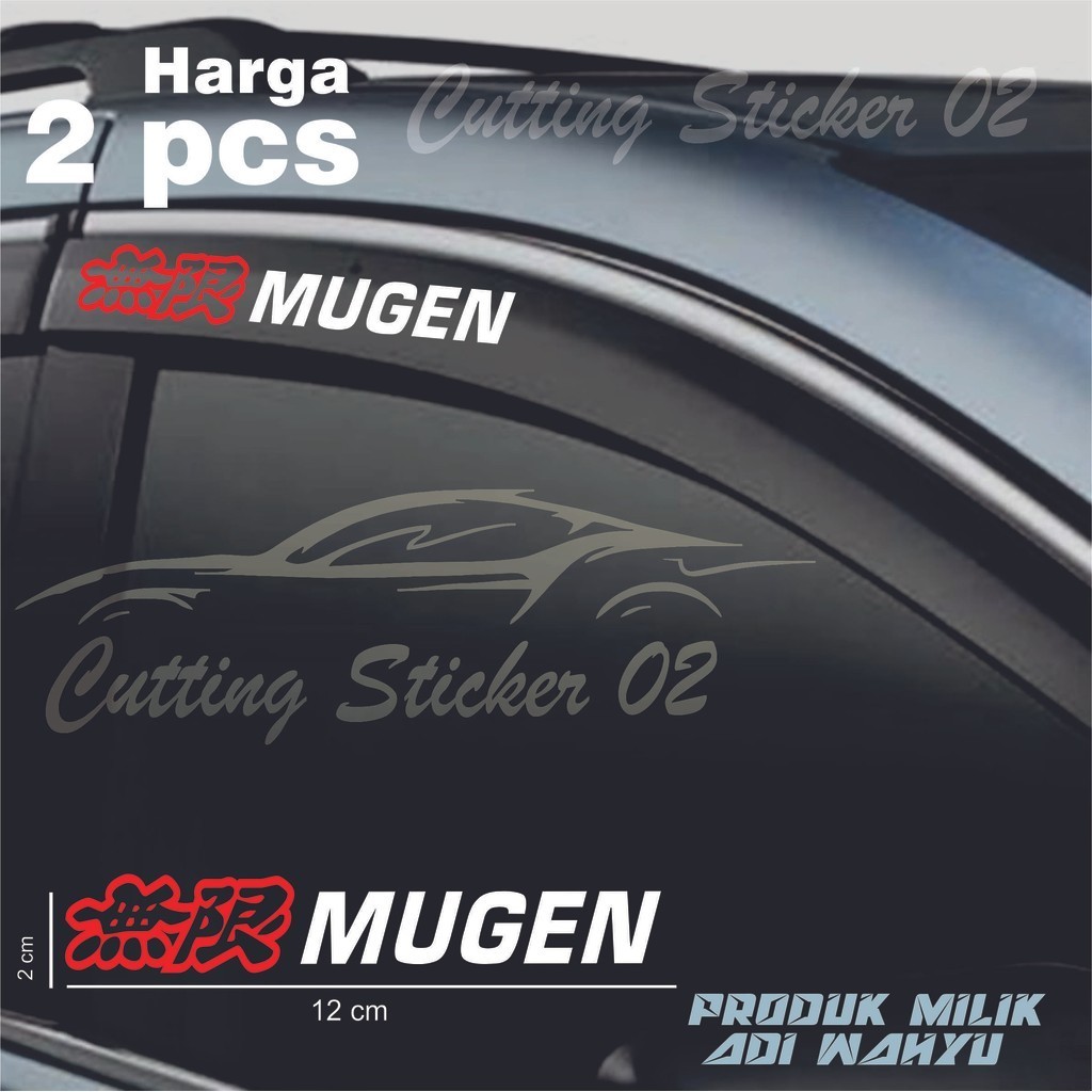 Jual Stiker Talang Air Mugen Power Sticker Cover Talang Air Mobil Honda