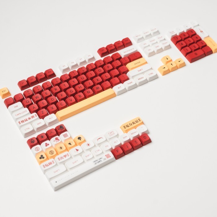 Jual Asuka EVANGELION PBT Dye Sub Keycaps Mechanical Keyboard Shopee