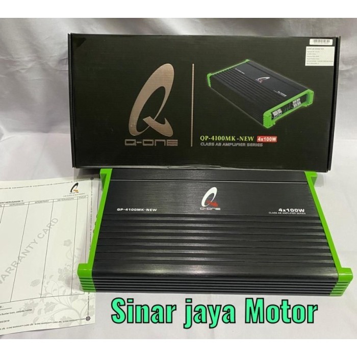 Jual Q ONE Power Amplifier Mobil 4 Channel Q One QP 4100MK NEW Shopee