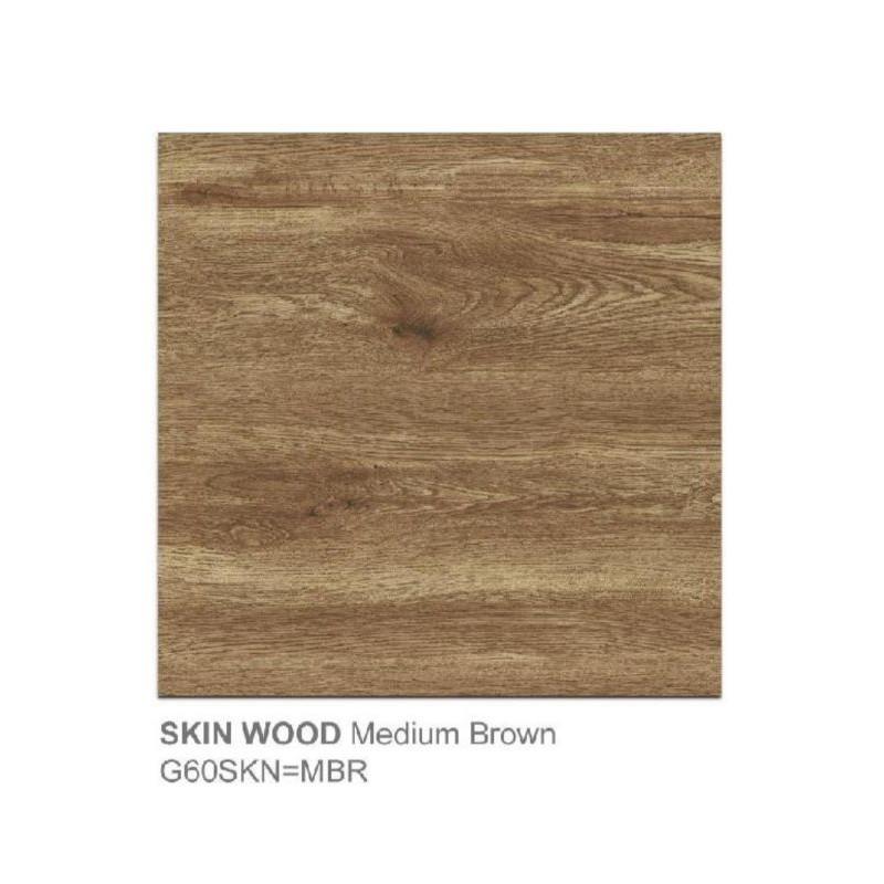 Jual Keramik Matte Motif Kayu Tekstur Skin Wood Medium Brown Ukuran