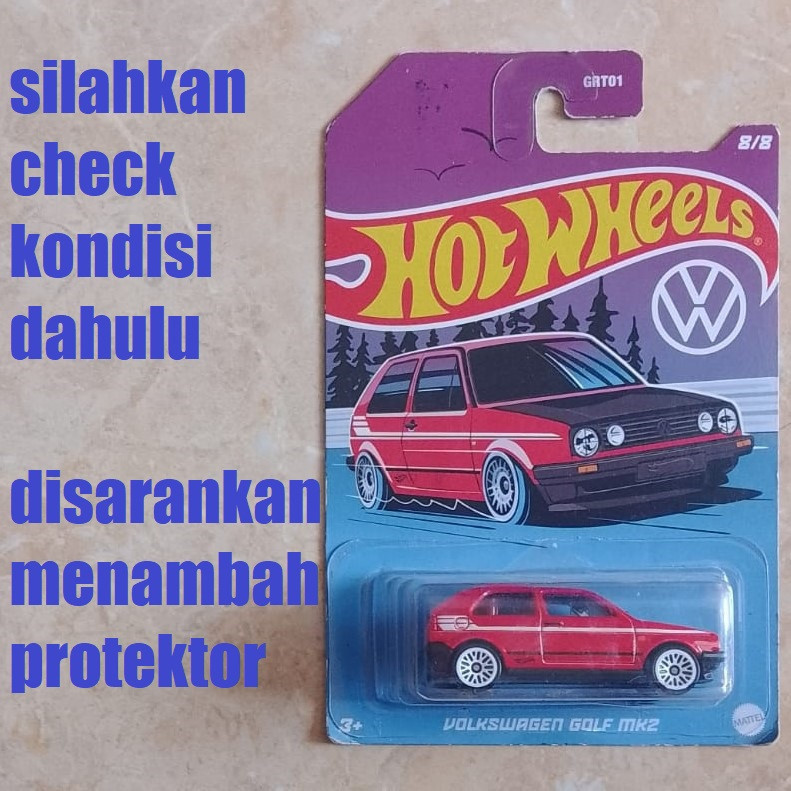 Jual Hot Wheels Volkswagen Series Volkswagen Golf Mk Merah