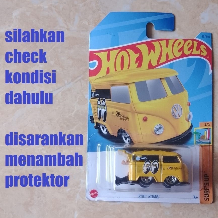 Jual Hot Wheels Volkswagen VW Kool Kombi Kuning MoonEyes 2023