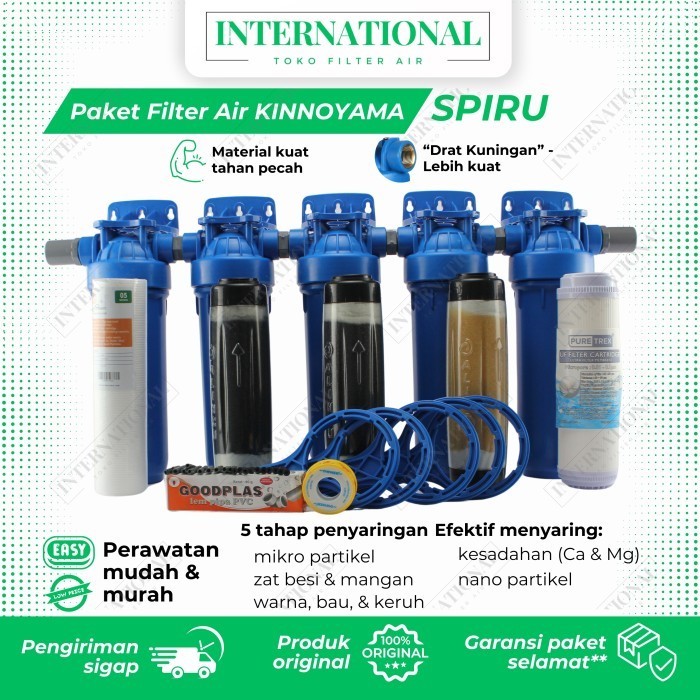 Jual Filter Air Sumur Lengkap Set Penjernih Air Toren Keruh Zat