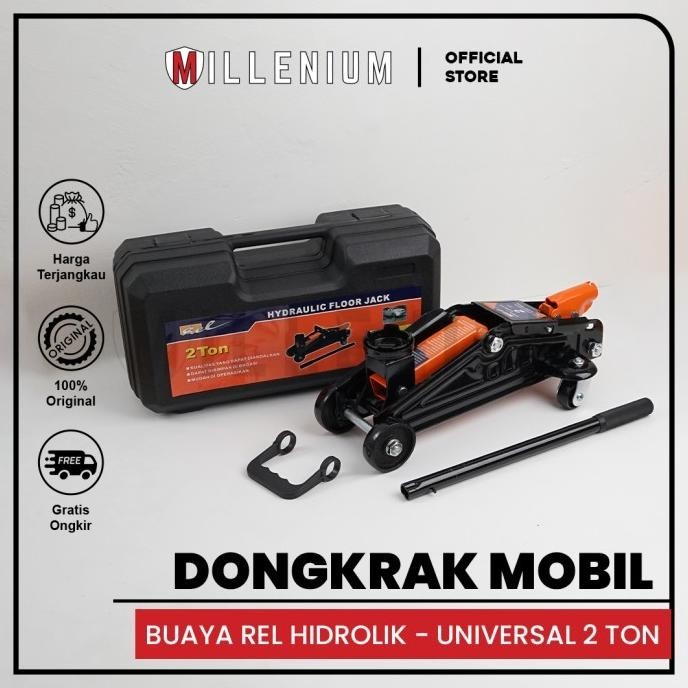 Jual Dongkrak Mobil Model Buaya REL Hidrolik Floor Jack 2 Ton High