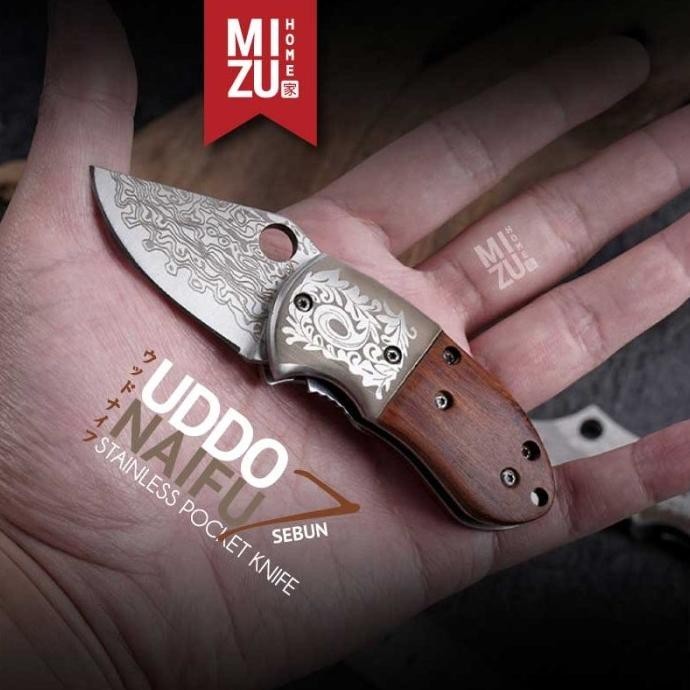 Jual Mizu Uddonaifu Sebun Stainless Pocket Knife Pisau Saku Lipat