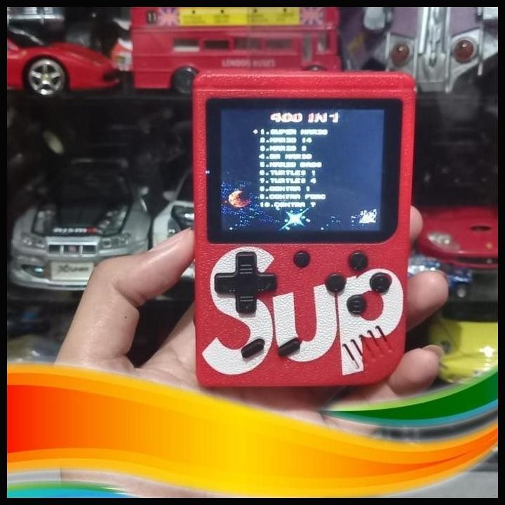 Jual POP GAMEBOY GIMBOT RETRO MINI GAME PORTABLE SUP 400 IN 1 SECOND