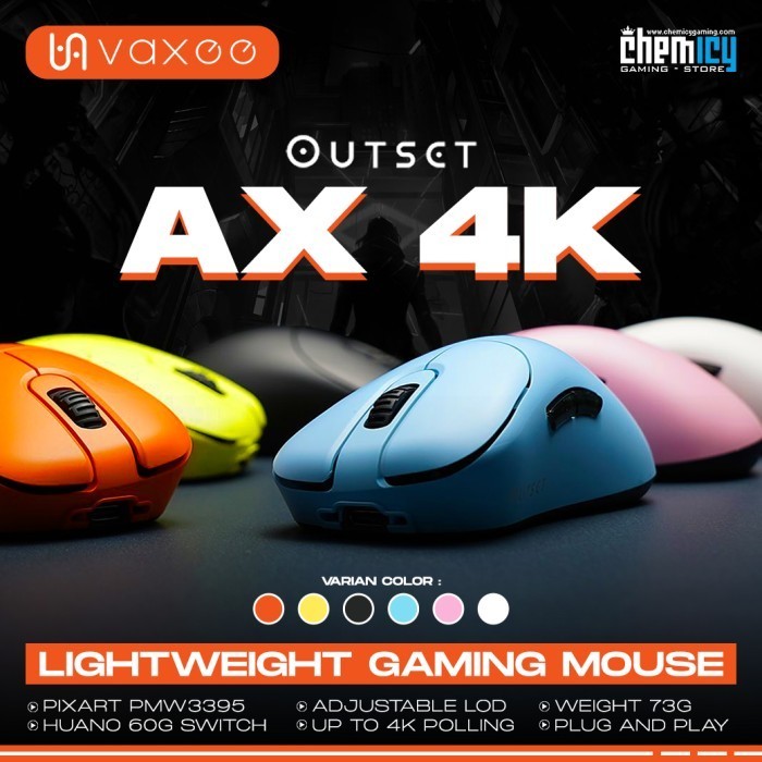 Jual Ready Vaxee Outset Ax K Wireless Lightweight Gaming Mouse