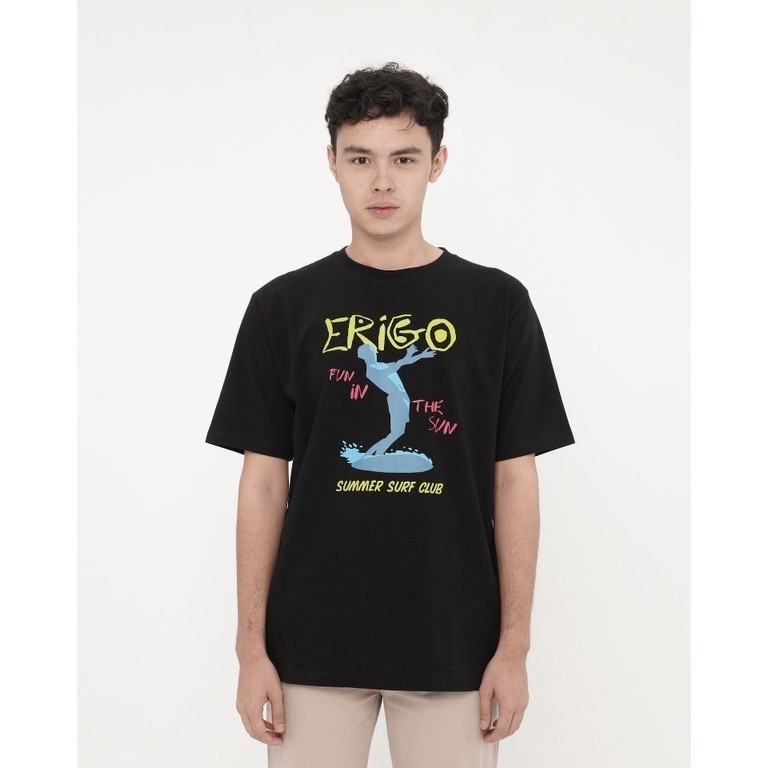 Jual Erigo T Shirt Oversize Summer In Club Black Unisex Shopee Indonesia