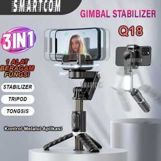 Jual SMARTCOM Q18 GIMBAL STABILIZER HANDPHONE SMART TRACKING TRIPOD HP