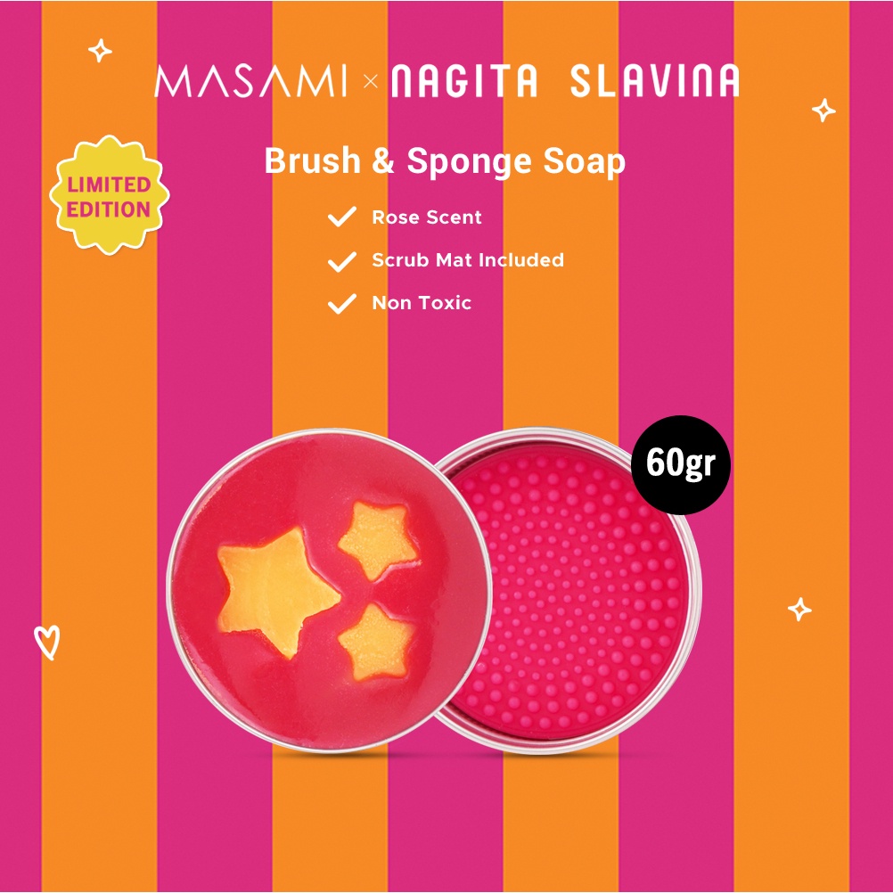 Jual Masami X Nagita Slavina Brush Sponge Soap Shopee Indonesia