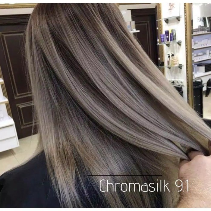 Jual Cat Rambut Pravana Chromasilk Very Light Ash Blonde Shopee