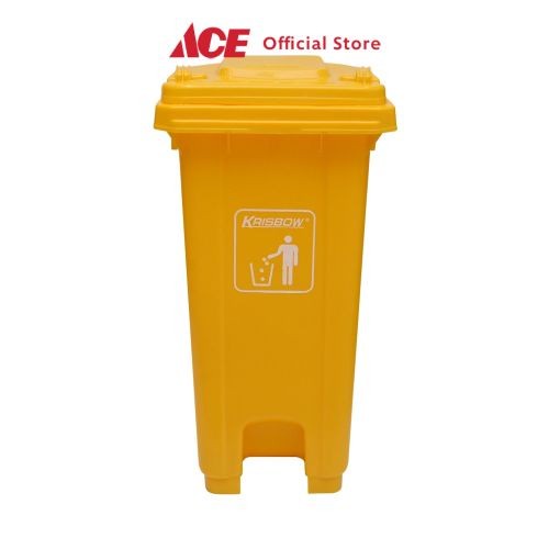 Jual Ace Krisbow 120 Ltr Tempat Sampah Plastik Outdoor Kuning