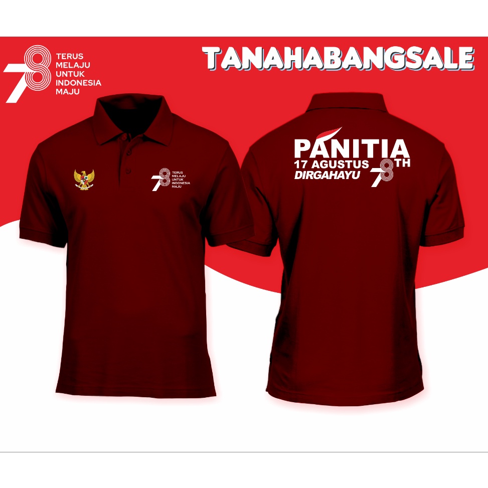 Jual Tren Kekinian Polo Panitia Hut Ri Agustus Ke Kaos