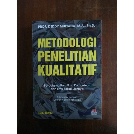 Jual Terbaru Buku Metodologi Penelitian Kualitatif Deddy Mulyana