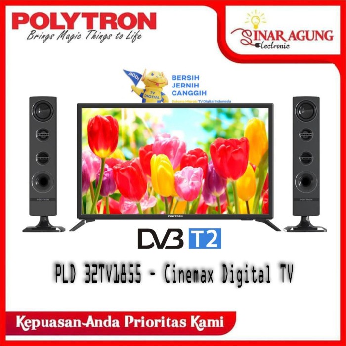 Jual Polytron Digital Led Tv Pld Tv Inch Speaker Tower