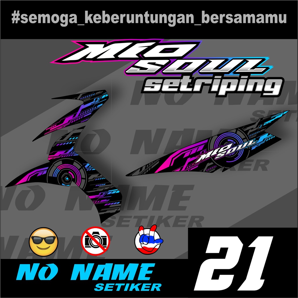 Jual Sticker Striping Mio Soul 21 Stiker Setriping Semi Full Variasi