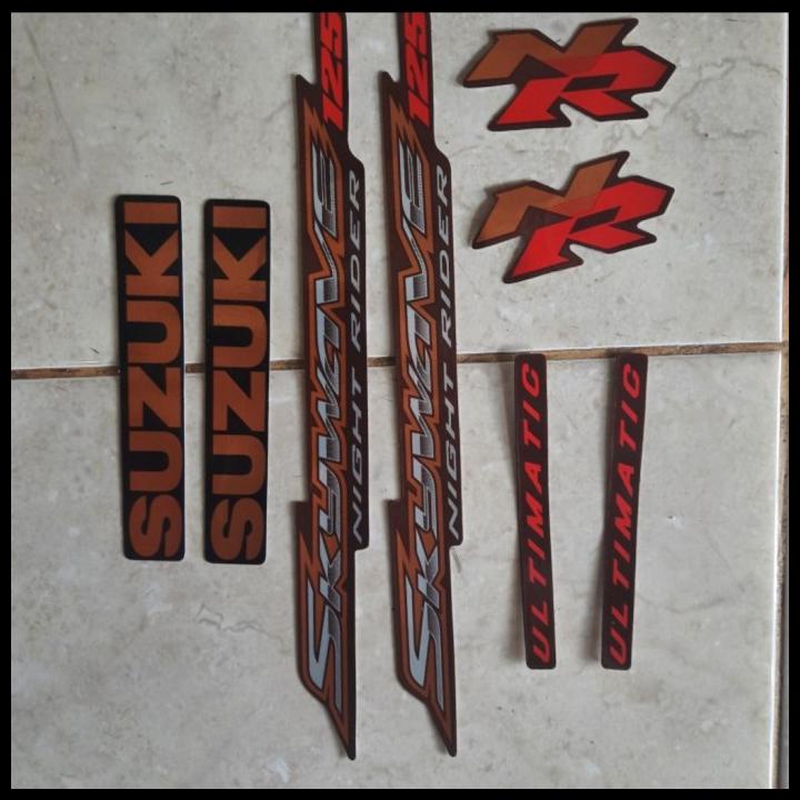 Jual Diskon Stiker Body Striping Body Motor Suzuki Skywave Night