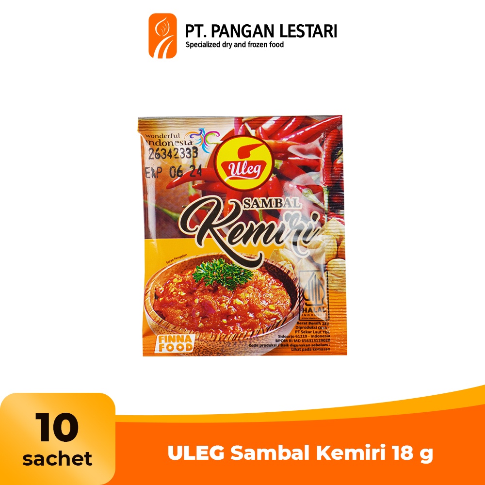 Jual ULEG Sambal Kemiri 10 Sachet Shopee Indonesia