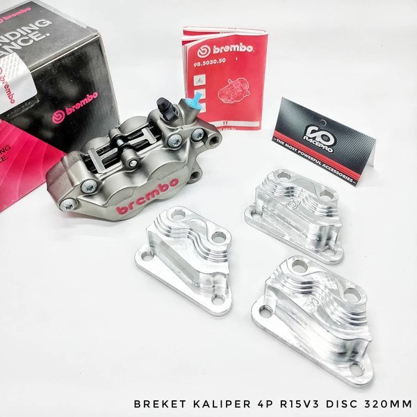 Jual Breket Kaliper Brembo 4p R15 V3 Vva R15vva R15v3 Wr155 Xsr155 Mt15